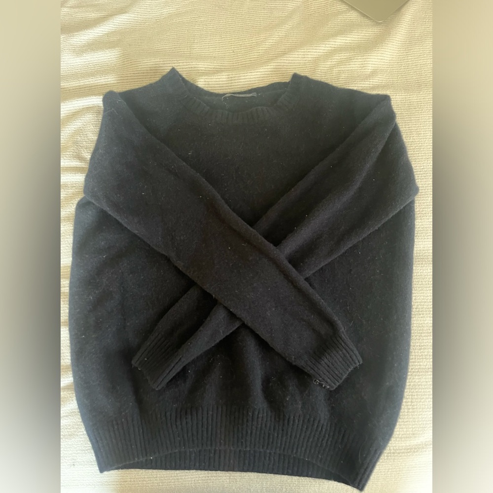 Navy Blue Brandy Melville Wool Sweater